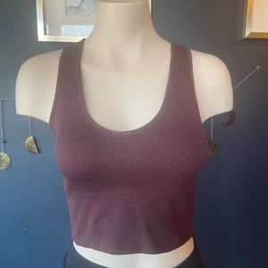Purple yoga top